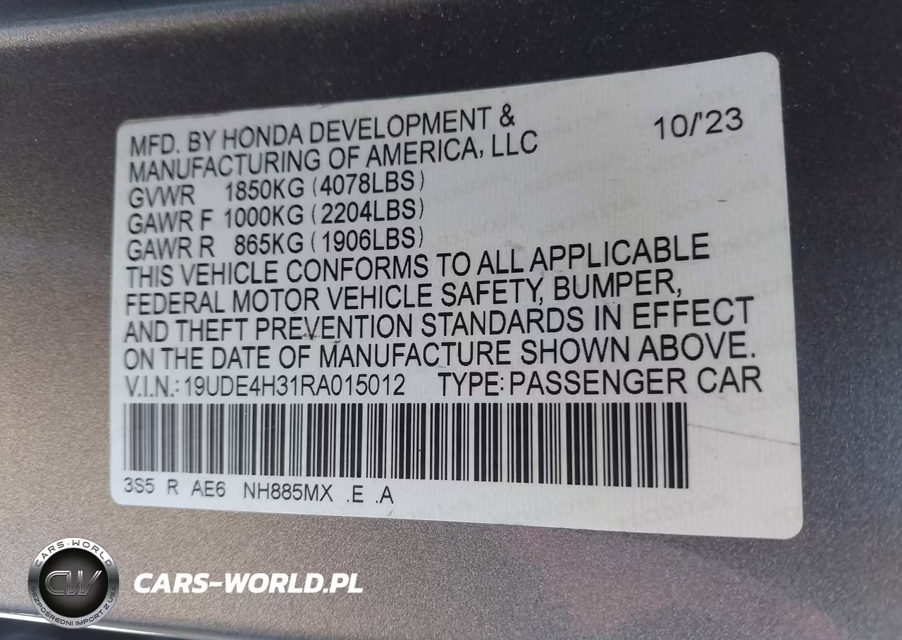 2024 Acura Integra A-Spec VIN:19UDE4H31RA015012 - 9