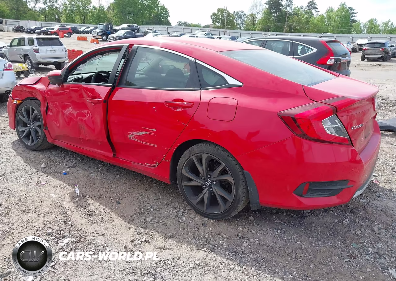 2020 Honda Civic Lx VIN:2HGFC2F6XLH515470 - 3