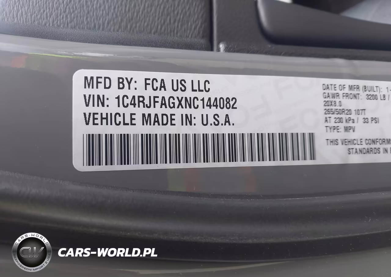 2022 Jeep Grand Cherokee Wk Laredo X 4X4 VIN:1C4RJFAGXNC144082 - 9