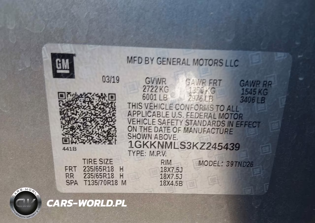 2019 GMC Acadia Slt-1 VIN:1GKKNMLS3KZ245439 - 9