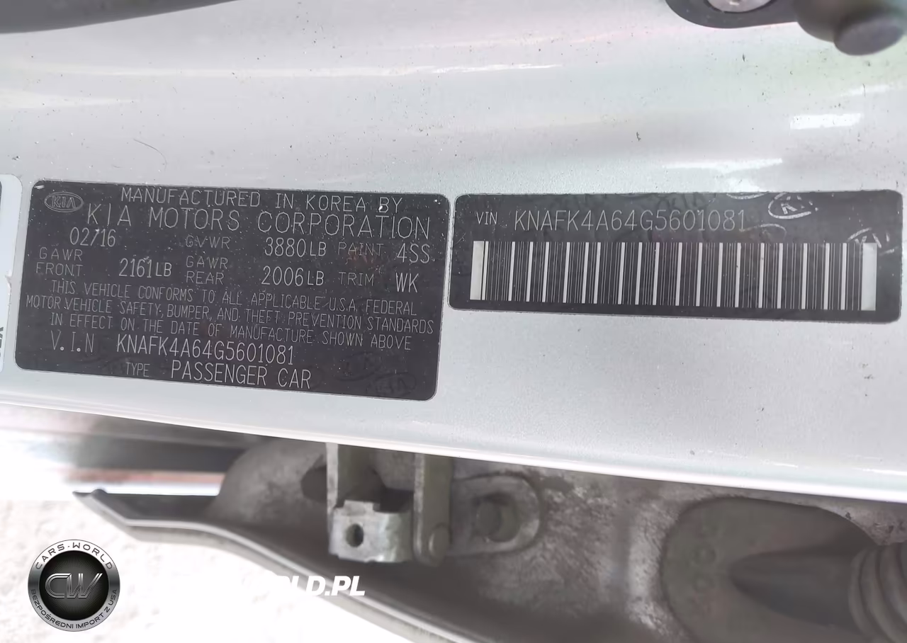 2016 Kia Forte Lx VIN:KNAFK4A64G5601081 - 9