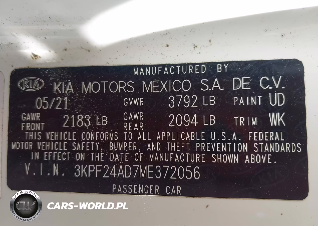2021 Kia Forte Lxs VIN:3KPF24AD7ME372056 - 9