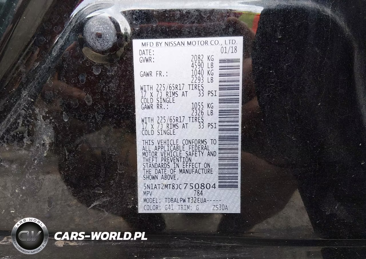 2018 Nissan Rogue S VIN:5N1AT2MT8JC750804 - 9
