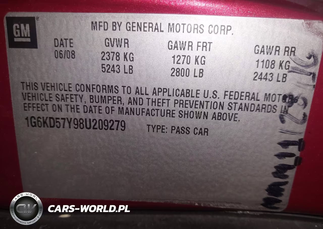 2008 Cadillac Dts 1Sd VIN:1G6KD57Y98U209279 - 9