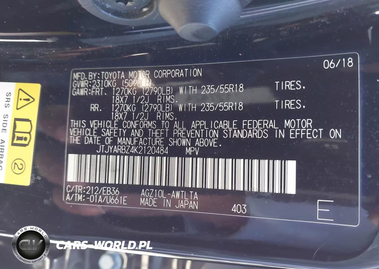 2019 Lexus Nx 300 F Sport VIN:JTJYARBZ4K2120484 - 9