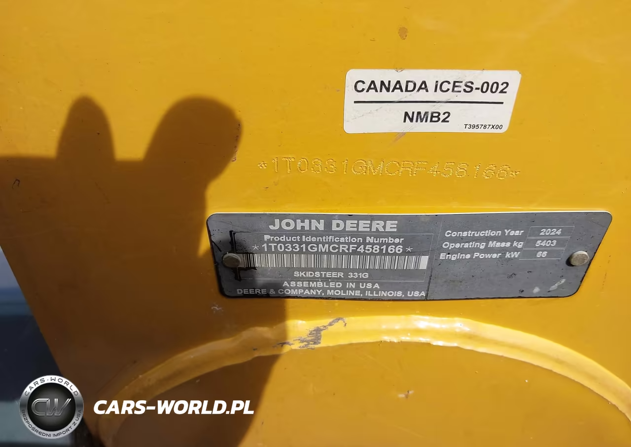 2024 John Deere 331G VIN:1T0331GMCRF458166 - 9