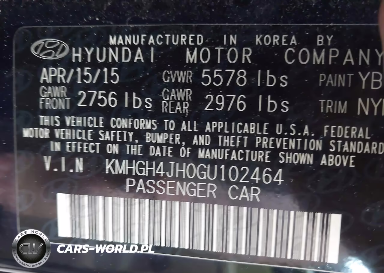 2016 Hyundai Equus Signature VIN:KMHGH4JH0GU102464 - 9