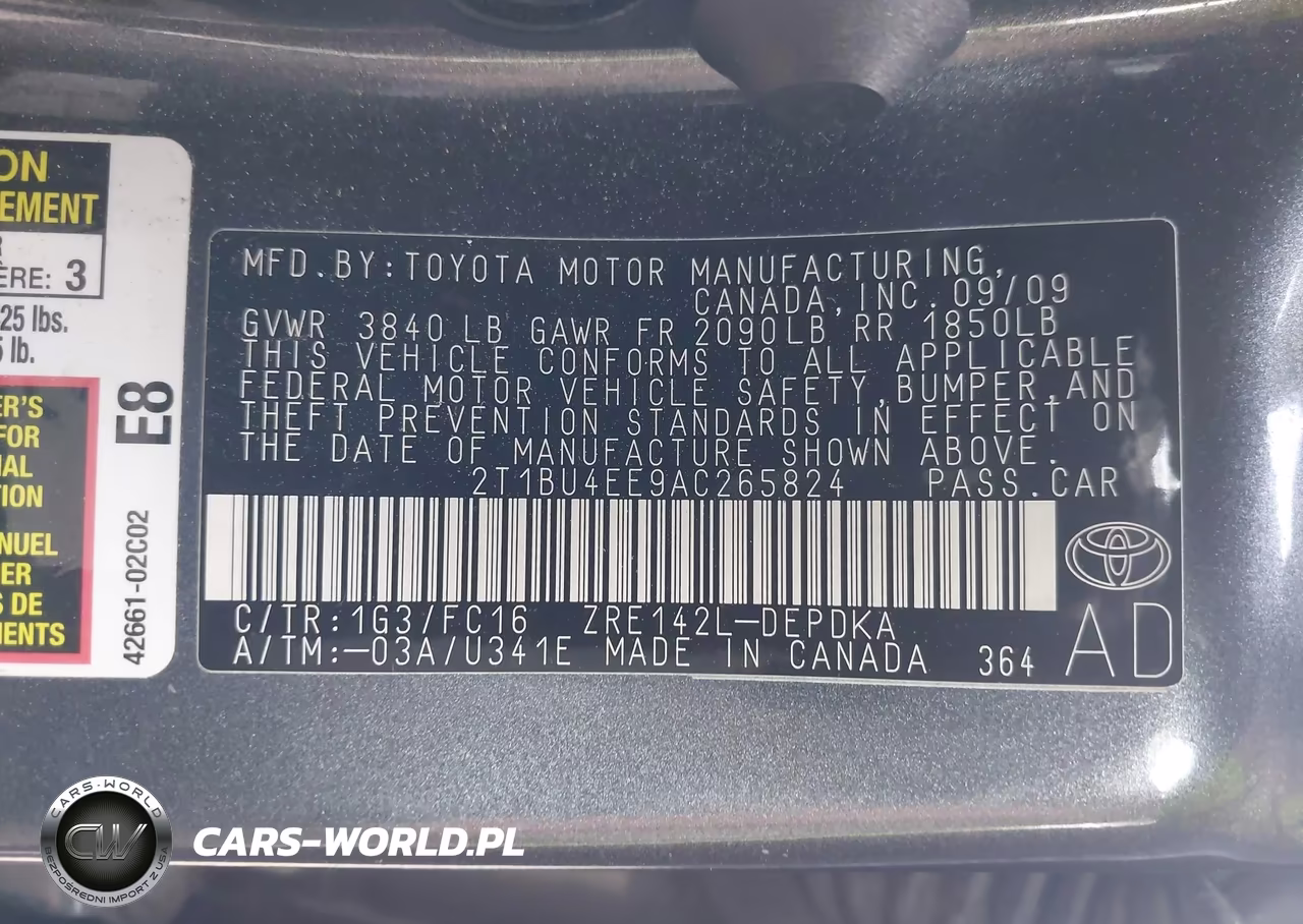 2010 Toyota Corolla Le VIN:2T1BU4EE9AC265824 - 9