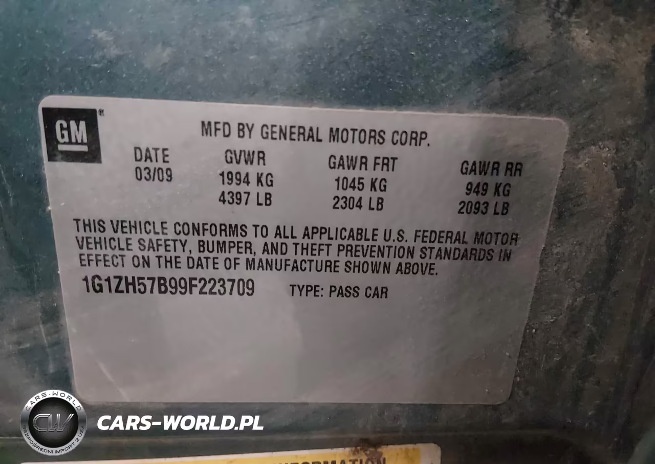 2009 Chevrolet Malibu Lt VIN:1G1ZH57B99F223709 - 9