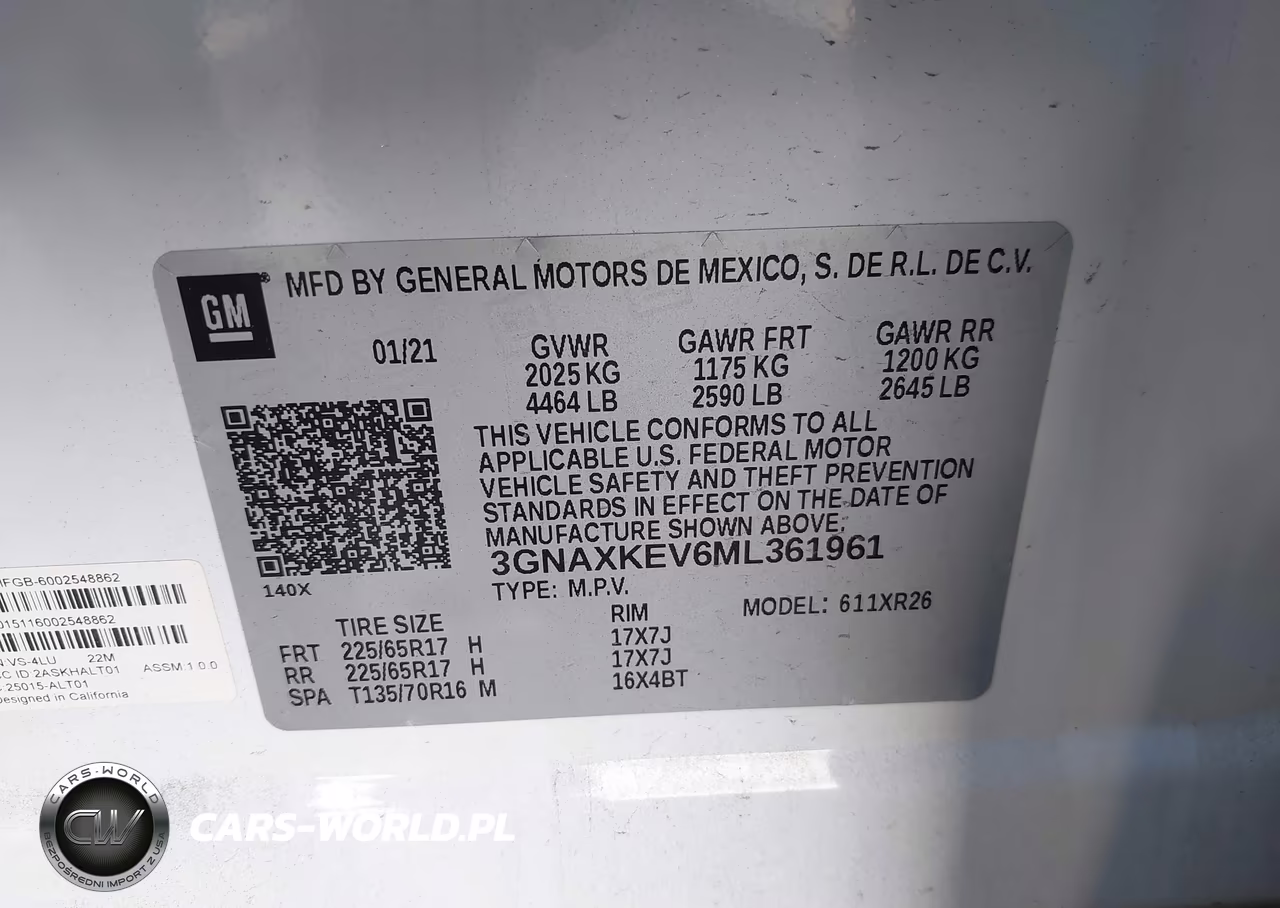 2021 Chevrolet Equinox Fwd Lt VIN:3GNAXKEV6ML361961 - 9