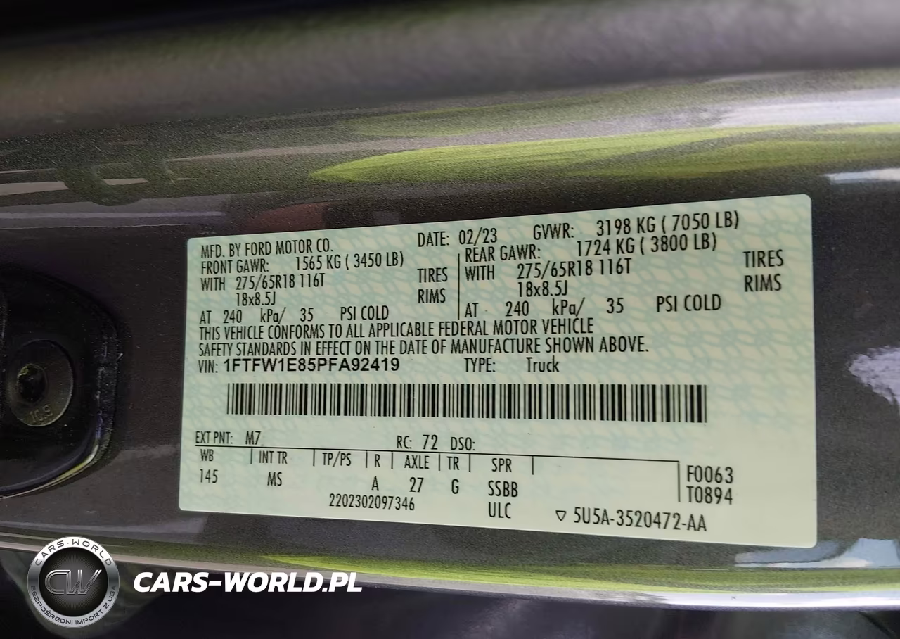 2023 Ford F-150 Xlt VIN:1FTFW1E85PFA92419 - 9