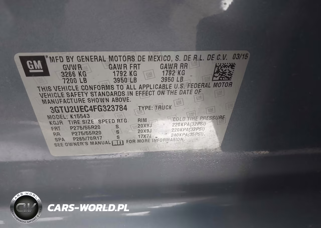 2015 GMC Sierra 1500 Sle VIN:3GTU2UEC4FG323784 - 9