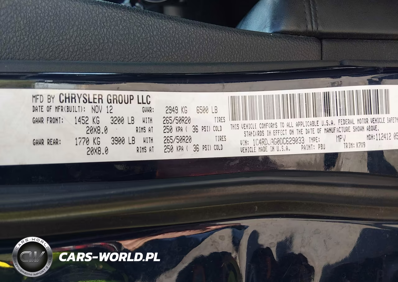 2013 Dodge Durango Sxt VIN:1C4RDJAG0DC629033 - 9
