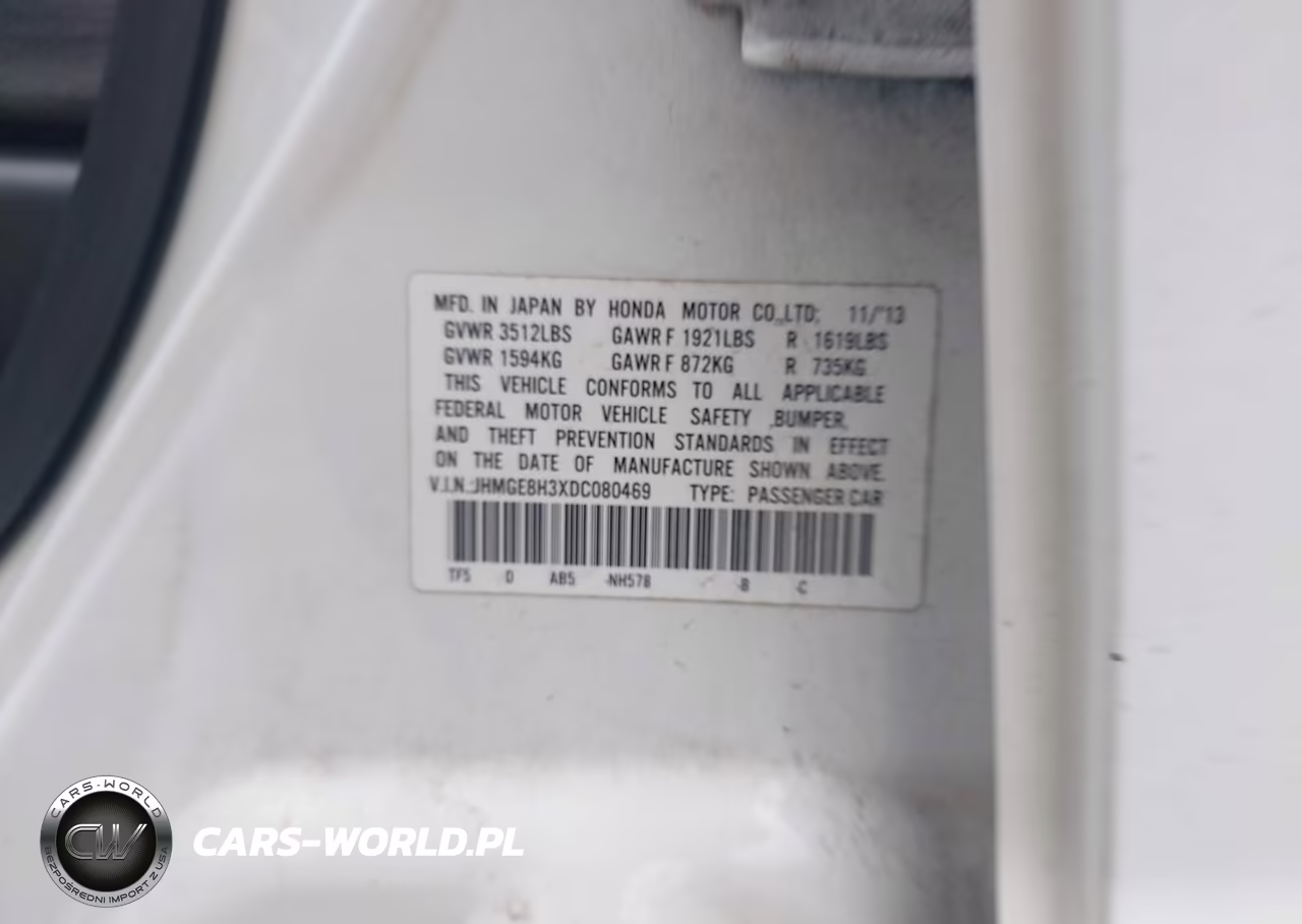 2013 Honda Fit VIN:JHMGE8H3XDC080469 - 9
