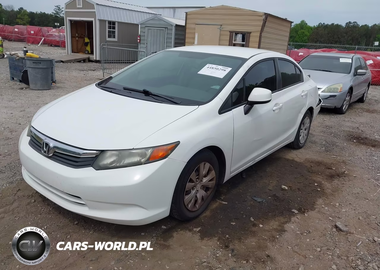 2012 Honda Civic Lx VIN:19XFB2F52CE107002 - 2
