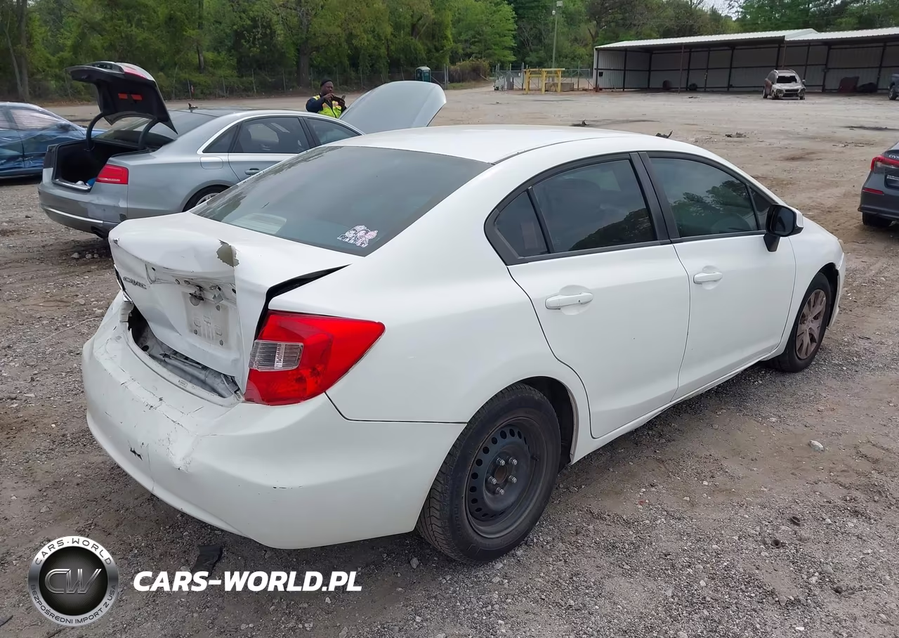 2012 Honda Civic Lx VIN:19XFB2F52CE107002 - 4