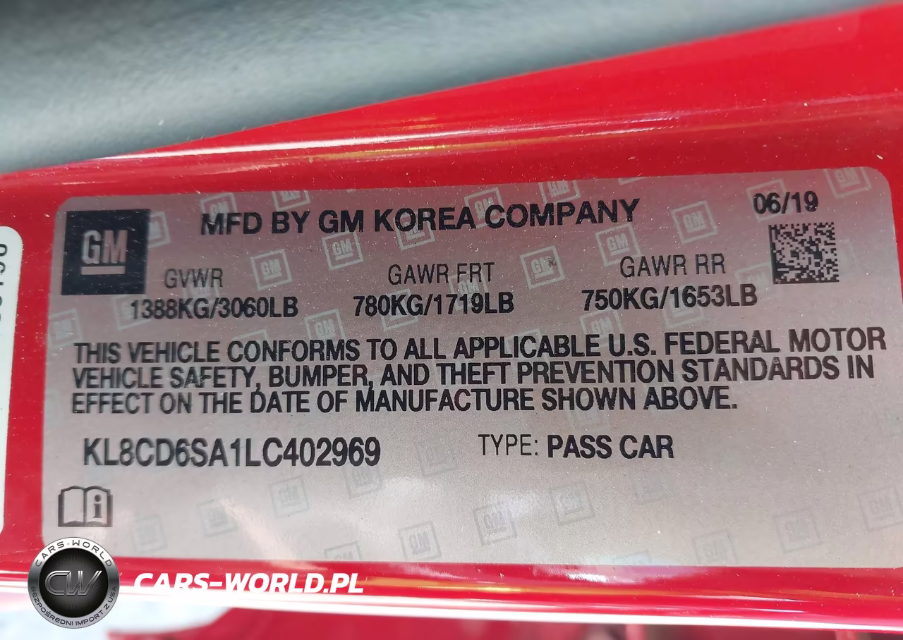 2020 Chevrolet Spark Fwd 1Lt Automatic VIN:KL8CD6SA1LC402969 - 9