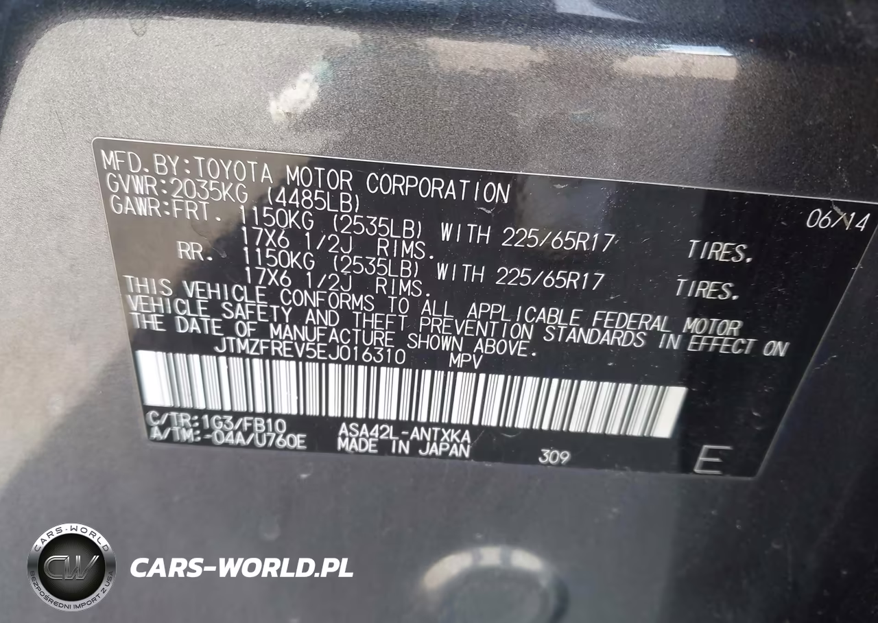 2014 Toyota Rav4 Le VIN:JTMZFREV5EJ016310 - 9