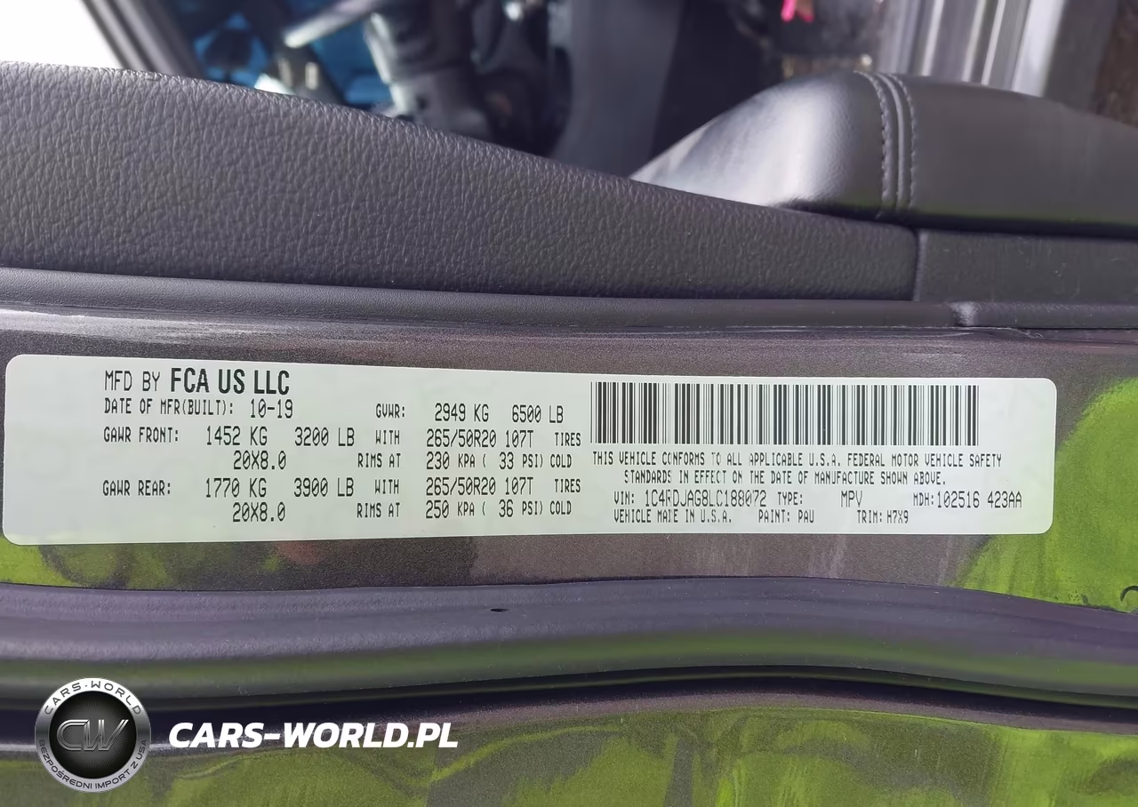 2020 Dodge Durango Sxt Plus Awd VIN:1C4RDJAG8LC188072 - 9