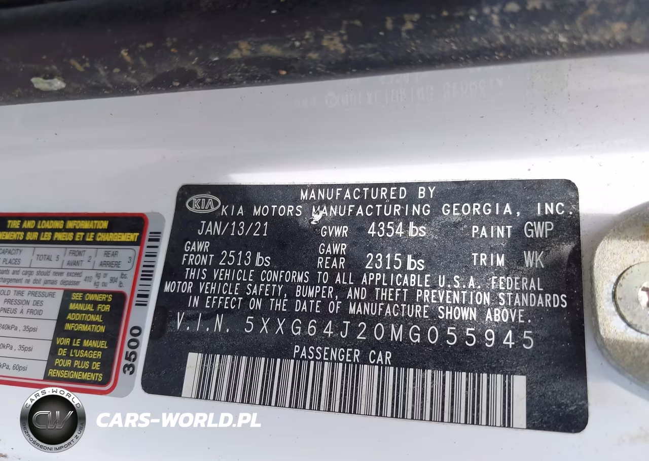 2021 Kia K5 Gt-Line VIN:5XXG64J20MG055945 - 9