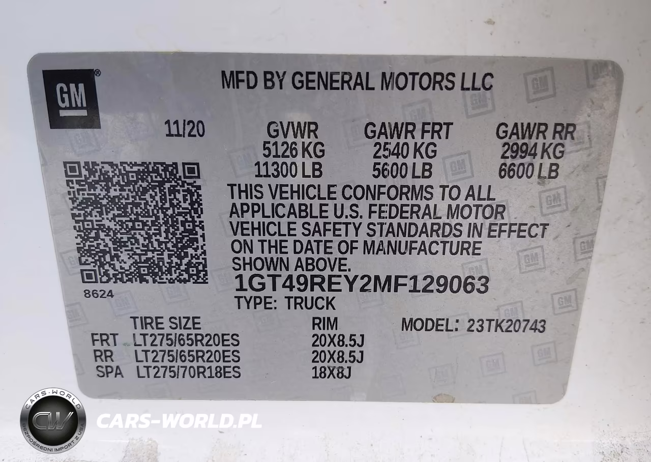 2021 GMC Sierra 2500Hd 4Wd Standard Bed Denali VIN:1GT49REY2MF129063 - 8