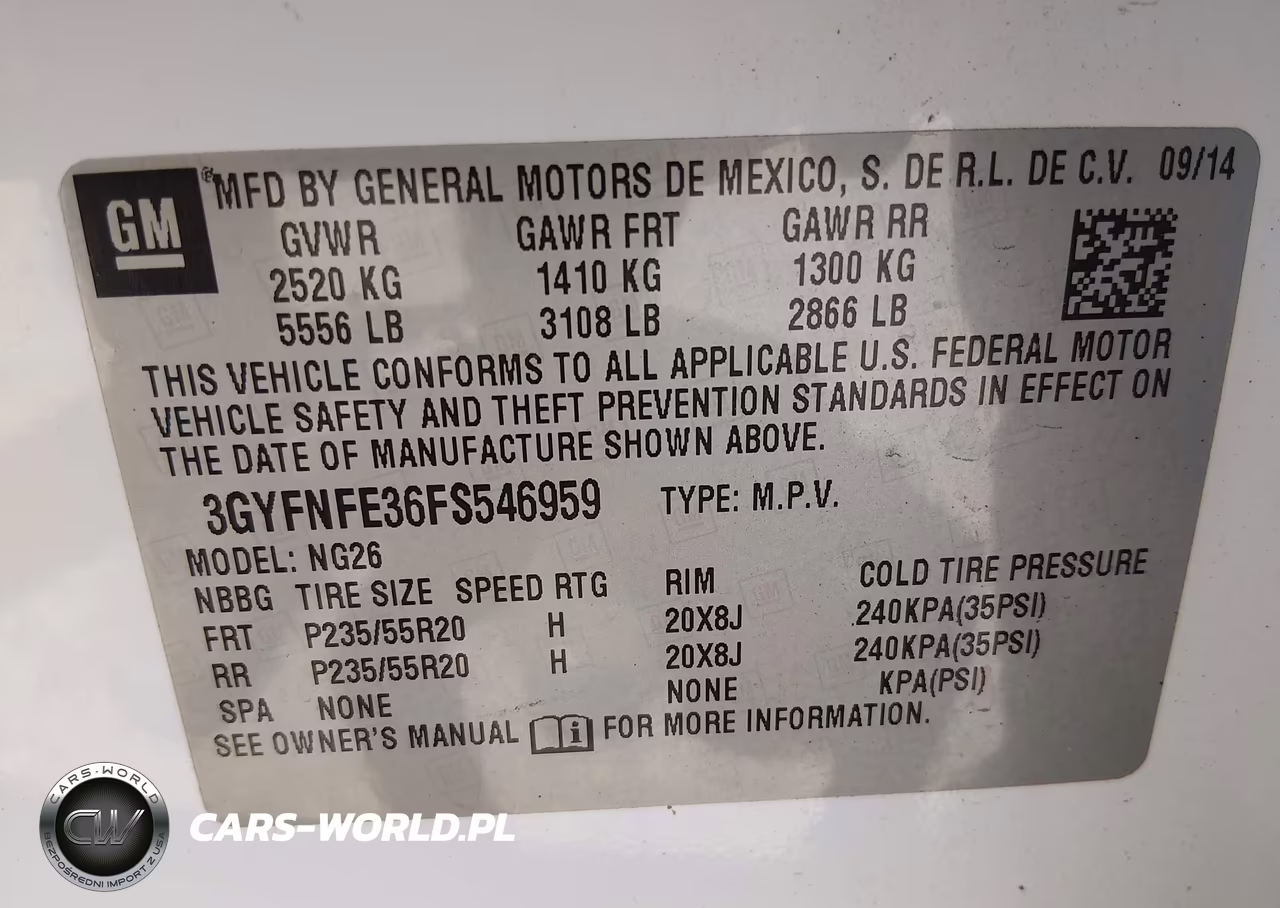 2015 Cadillac Srx Performance Collection VIN:3GYFNFE36FS546959 - 9