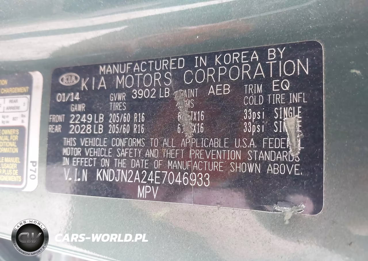 2014 Kia Soul VIN:KNDJN2A24E7046933 - 9