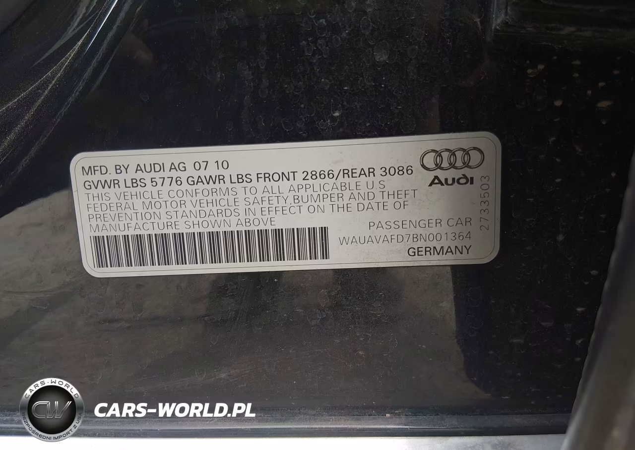2011 Audi A8 4.2 VIN:WAUAVAFD7BN001364 - 9