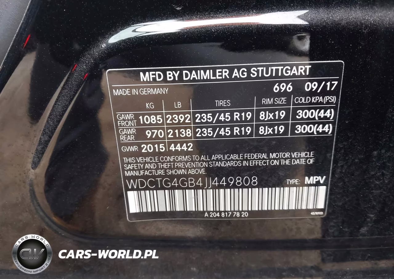 2018 Mercedes-Benz Gla 250 4Matic VIN:WDCTG4GB4JJ449808 - 9