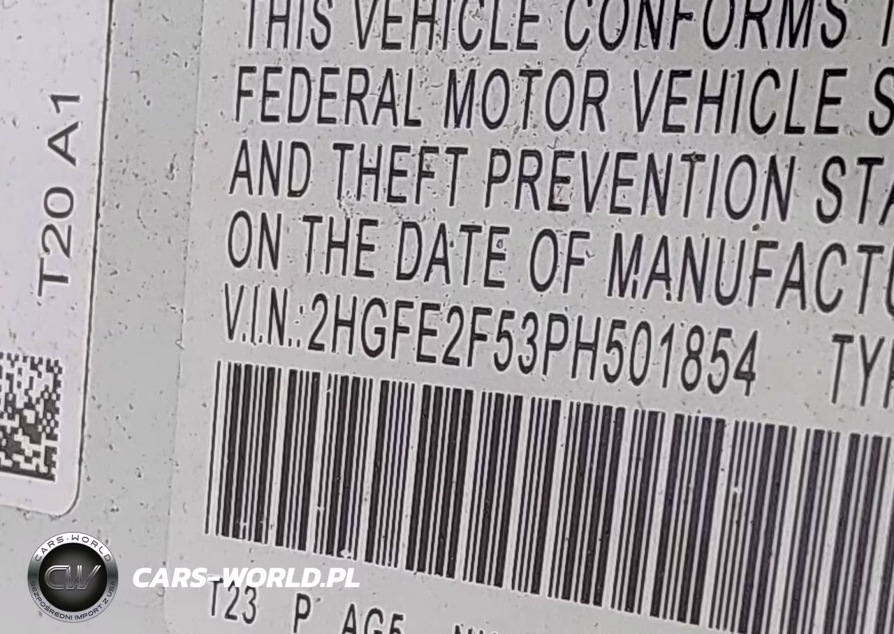 2023 Honda Civic Sport VIN:2HGFE2F53PH501854 - 9
