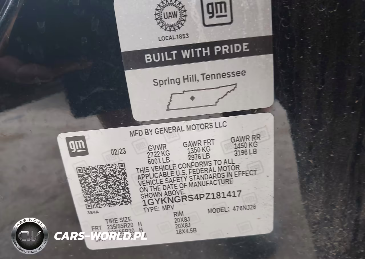 2023 Cadillac Xt5 Awd Sport VIN:1GYKNGRS4PZ181417 - 9