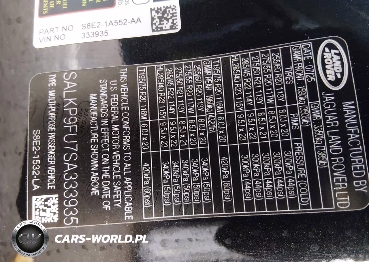 2025 Land Rover Range Rover P400 Se VIN:SALKP9FU7SA333935 - 9