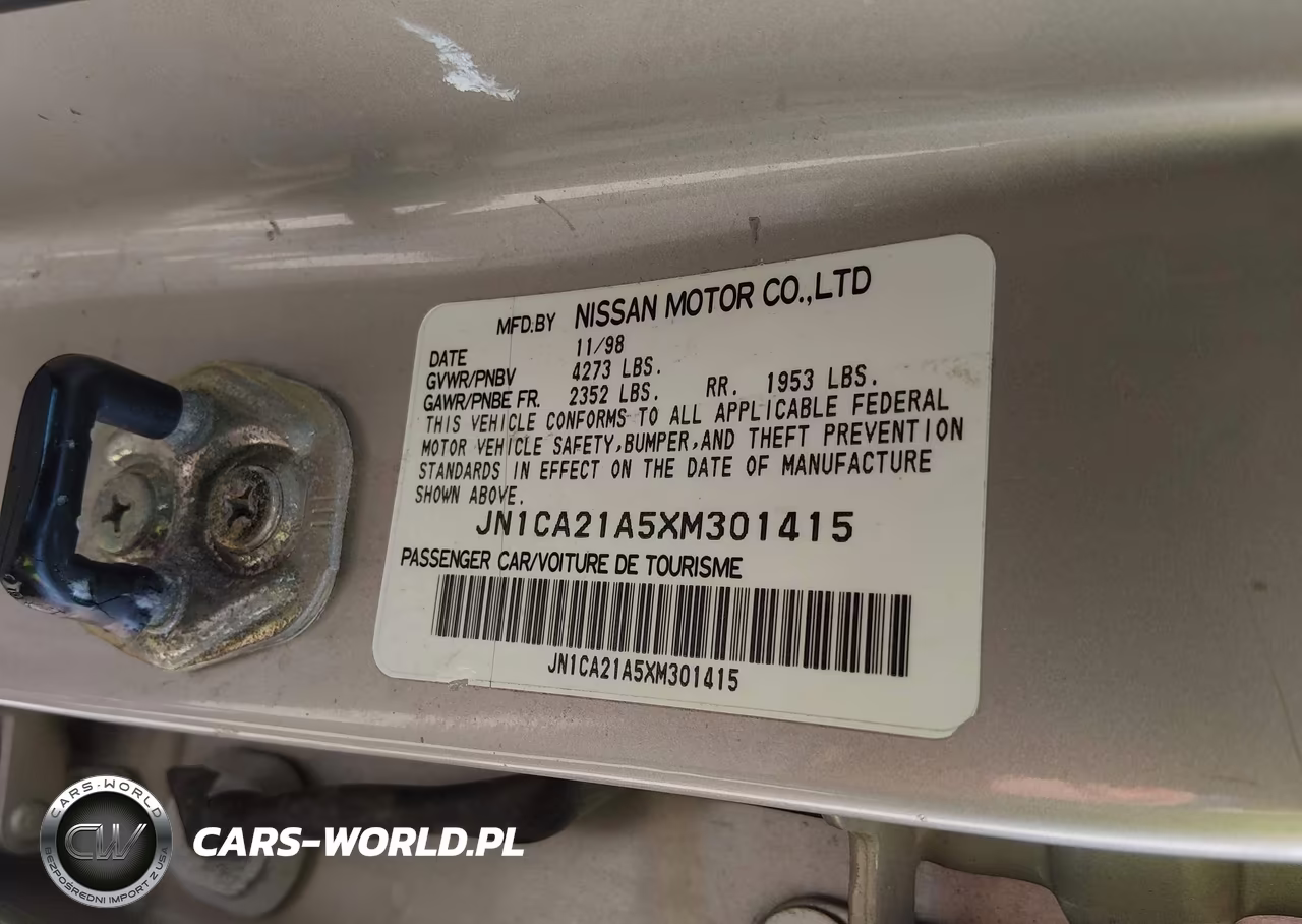1999 Nissan Maxima Gle-Gxe-Se-Se-L VIN:JN1CA21A5XM301415 - 9