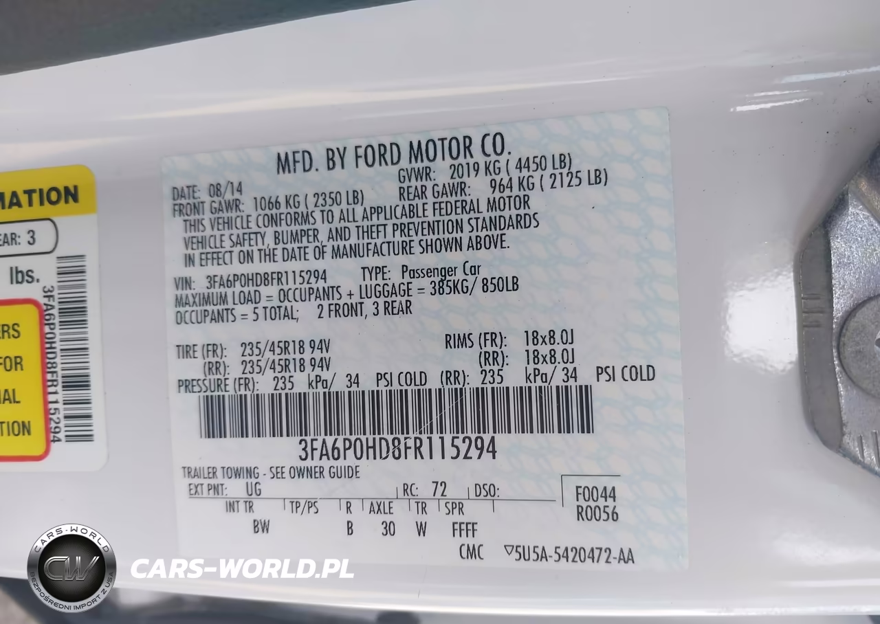 2015 Ford Fusion Se VIN:3FA6P0HD8FR115294 - 9