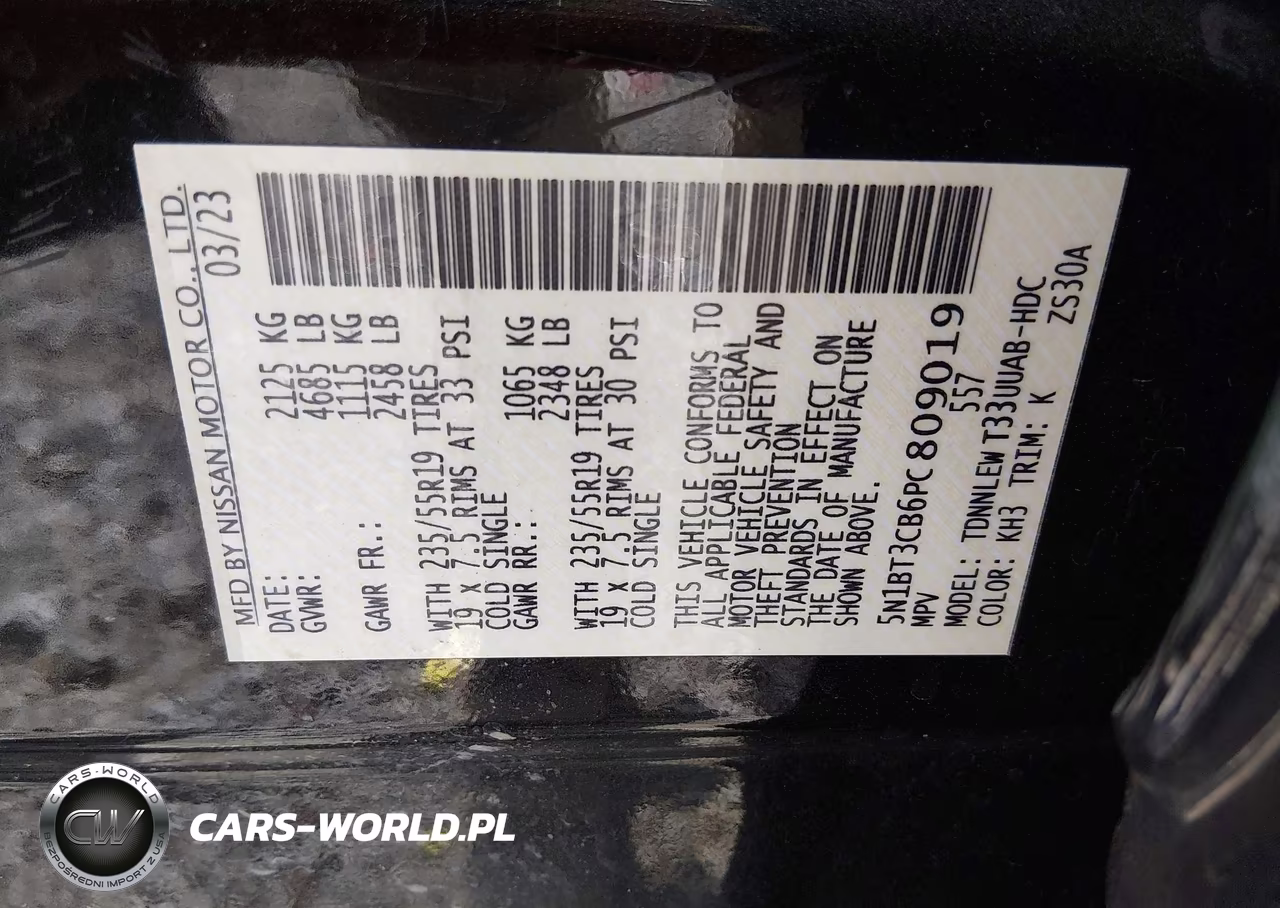 2023 Nissan Rogue Sl Intelligent Awd VIN:5N1BT3CB6PC809019 - 9