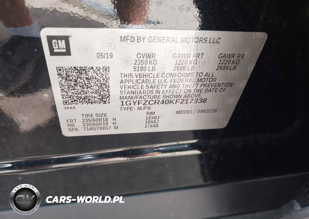 2019 Cadillac Xt4 Premium Luxury VIN:1GYFZCR40KF217338 - 9