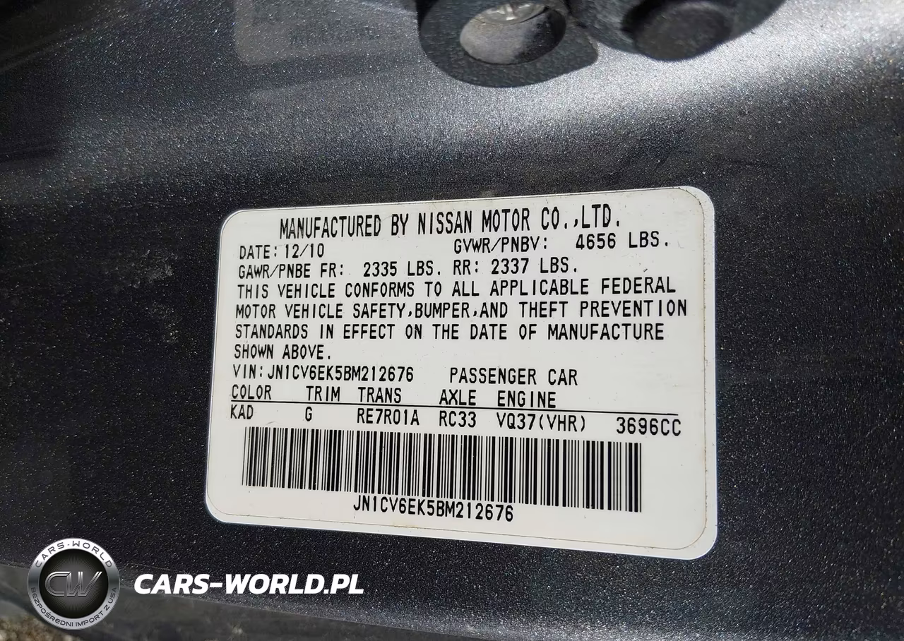 2011 Infiniti G37 Journey VIN:JN1CV6EK5BM212676 - 9