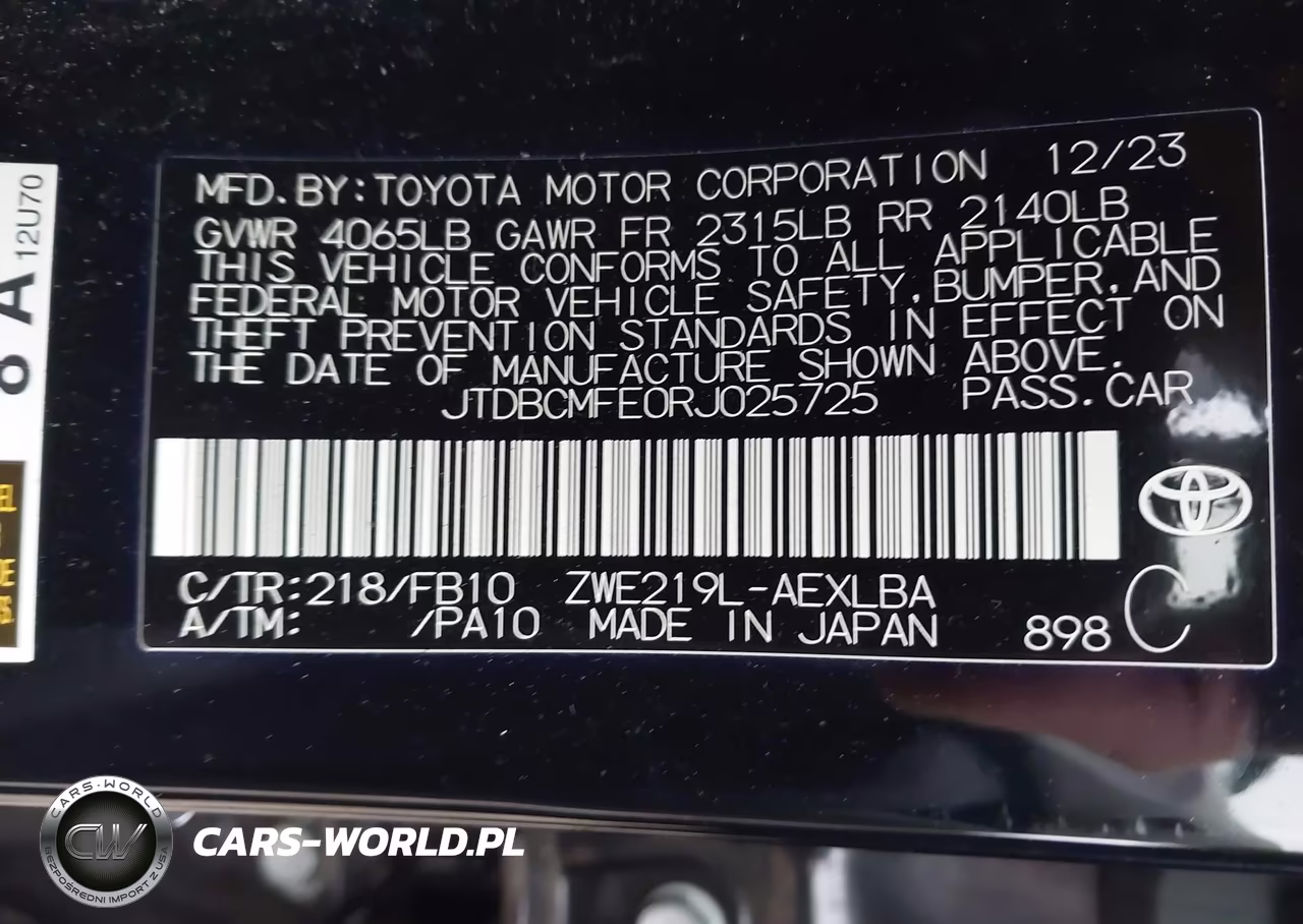 2024 Toyota Corolla Hybrid Le VIN:JTDBCMFE0RJ025725 - 9