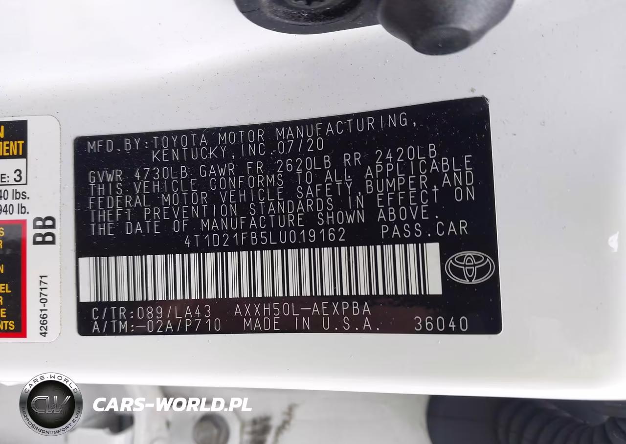 2020 Toyota Avalon Hybrid Limited VIN:4T1D21FB5LU019162 - 9