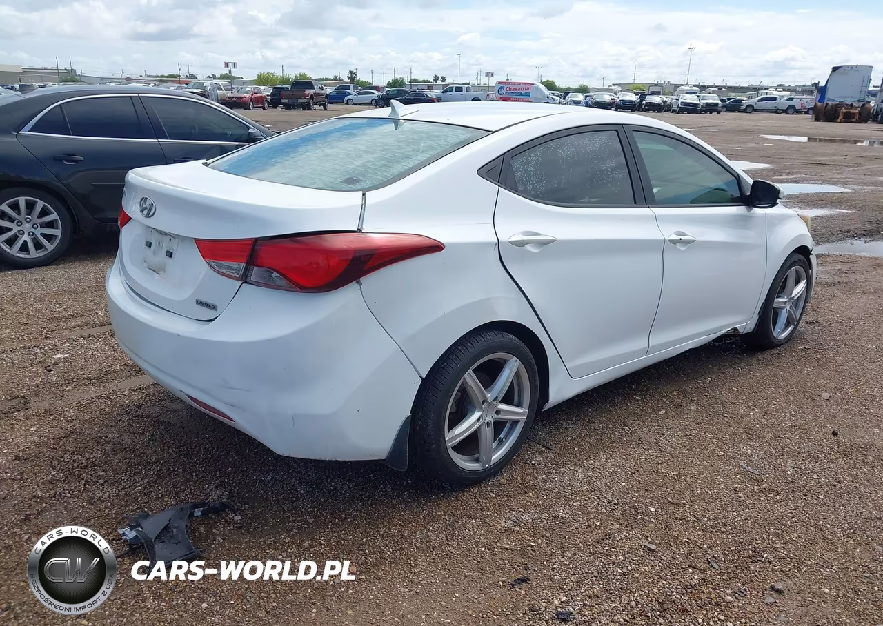 2013 Hyundai Elantra Limited VIN:5NPDH4AE8DH406452 - 4