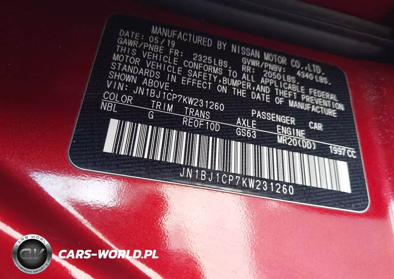 2019 Nissan Rogue Sport Sv VIN:JN1BJ1CP7KW231260 - 9