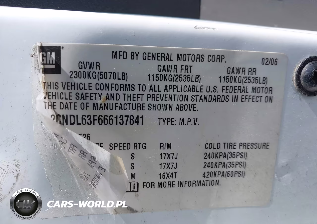 2006 Chevrolet Equinox Lt VIN:2CNDL63F666137841 - 9
