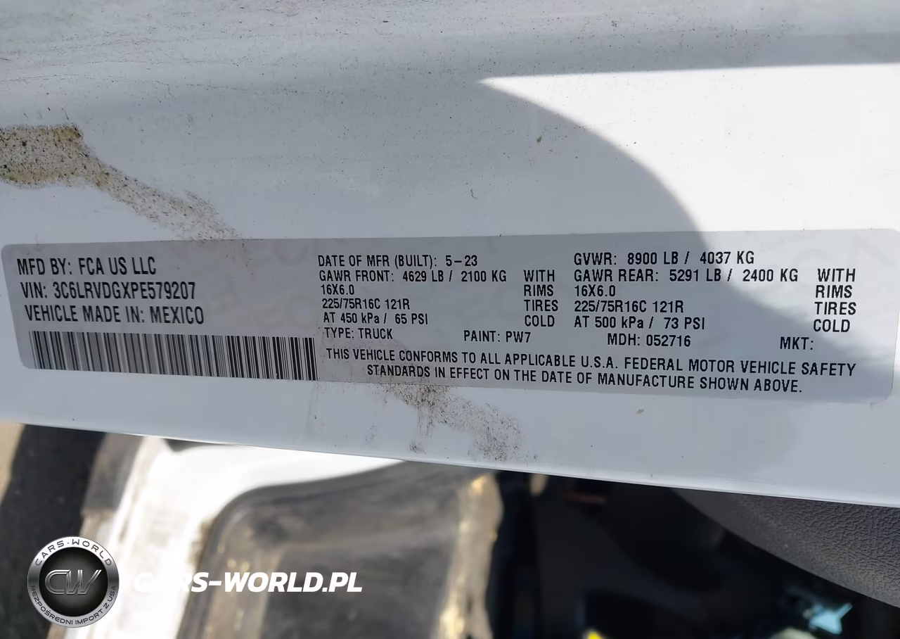 2023 Ram Promaster 2500 High Roof 159 Wb VIN:3C6LRVDGXPE579207 - 9