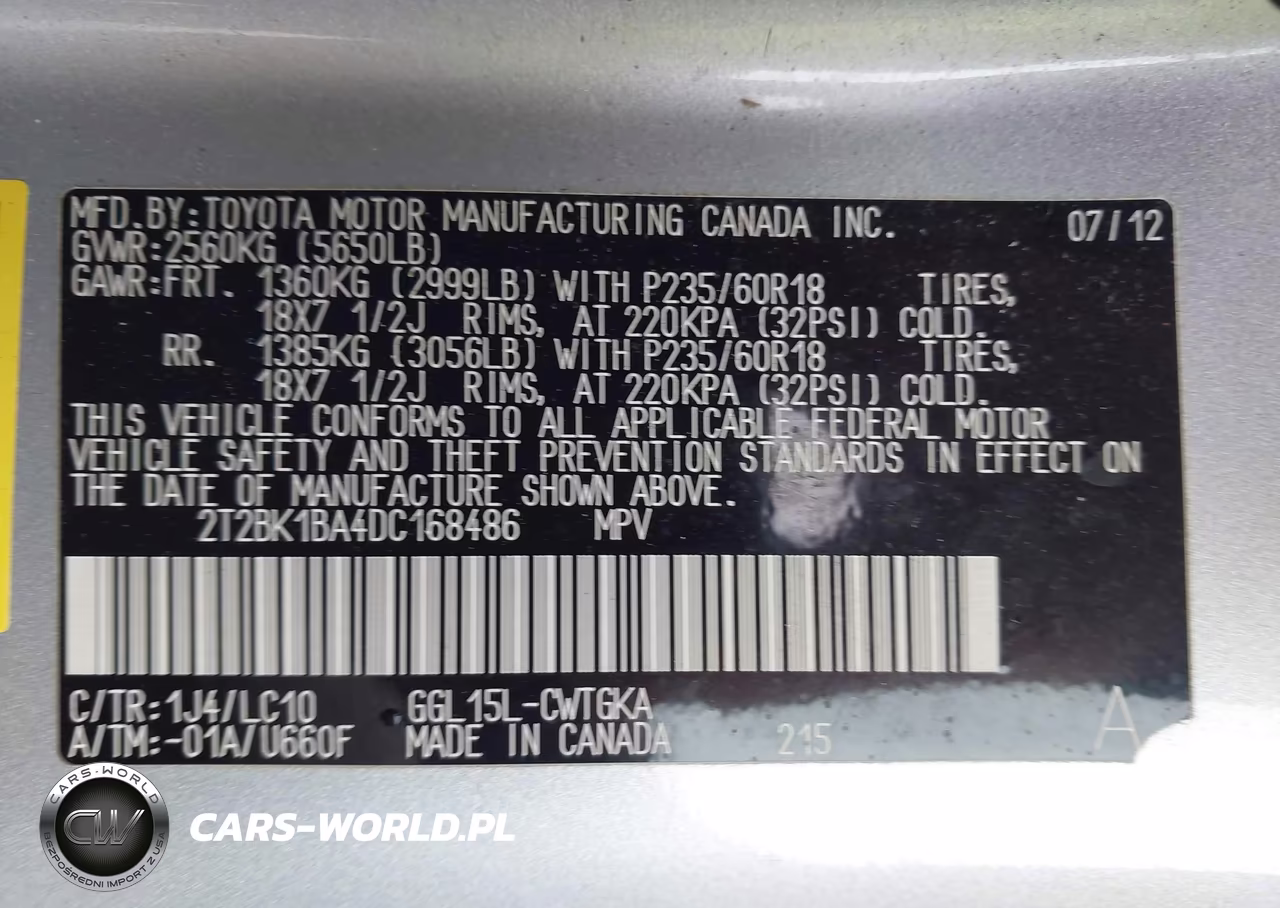 2013 Lexus Rx 350 VIN:2T2BK1BA4DC168486 - 9