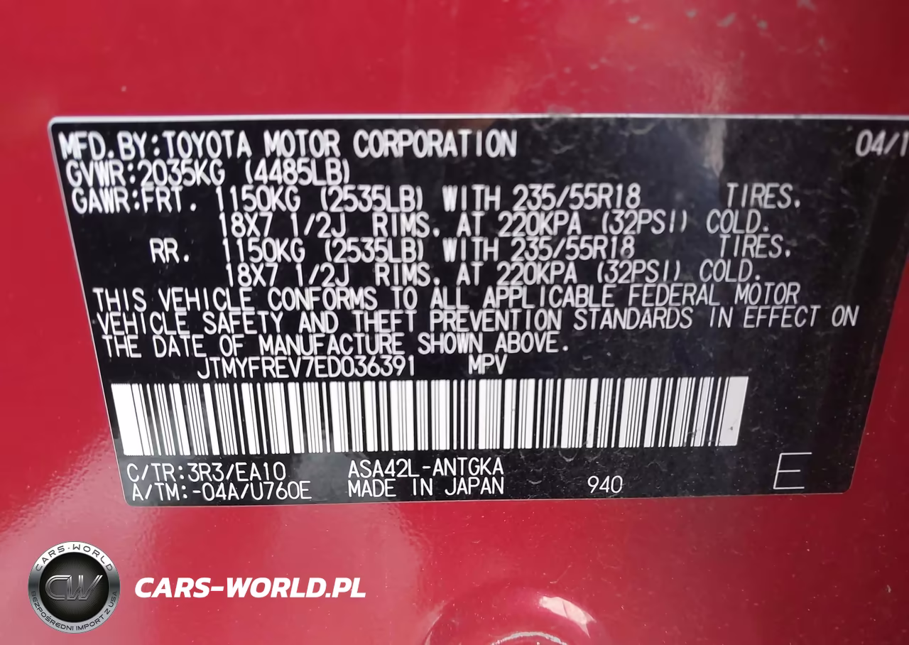 2014 Toyota Rav4 Limited VIN:JTMYFREV7ED036391 - 9