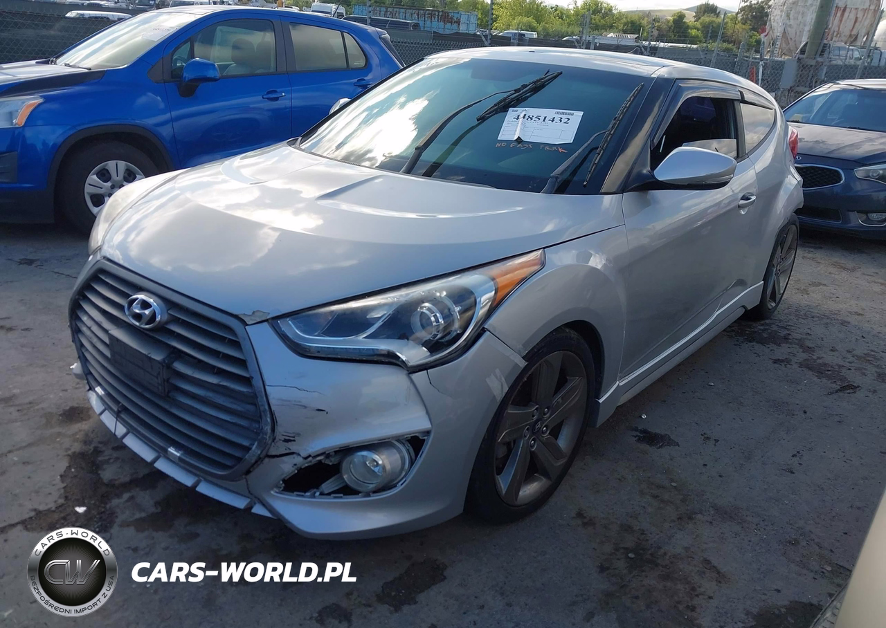 2016 Hyundai Veloster Turbo VIN:KMHTC6AE0GU260396 - 2