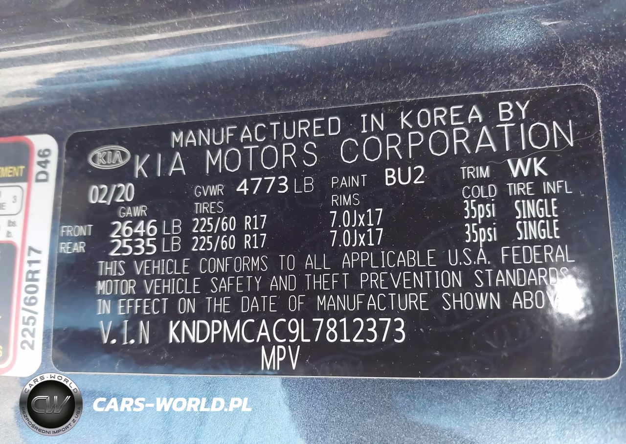 2020 Kia Sportage Lx VIN:KNDPMCAC9L7812373 - 9