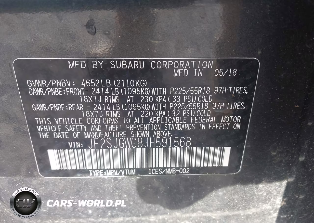 2018 Subaru Forester 2.0Xt Touring VIN:JF2SJGWC8JH591568 - 9