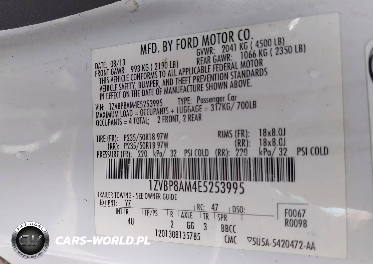 2014 Ford Mustang V6 Premium VIN:1ZVBP8AM4E5253995 - 9