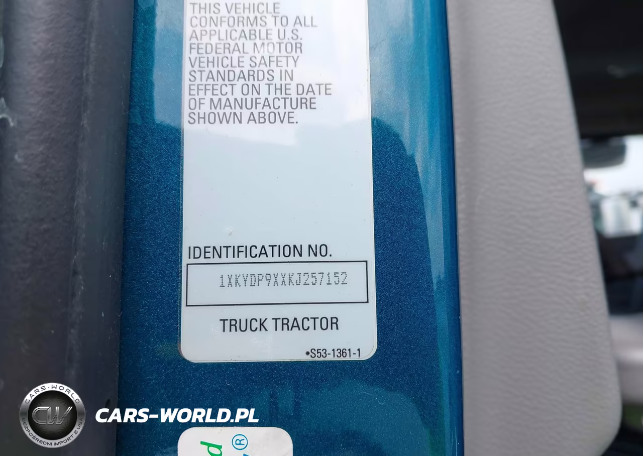 2019 Kenworth T680 VIN:1XKYDP9XXKJ257152 - 8